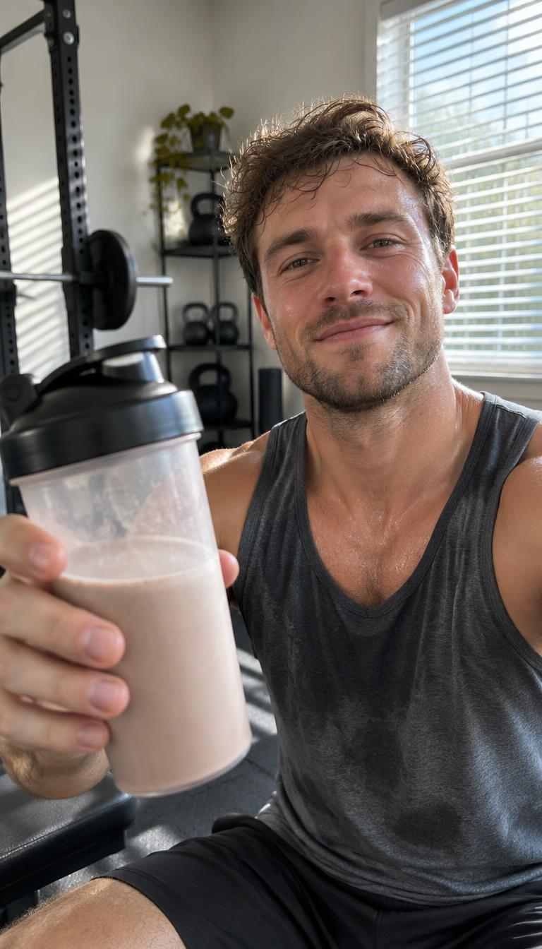 Post-session shake, no chalk taste